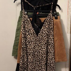 Leopard Print Dress with Lace Detail